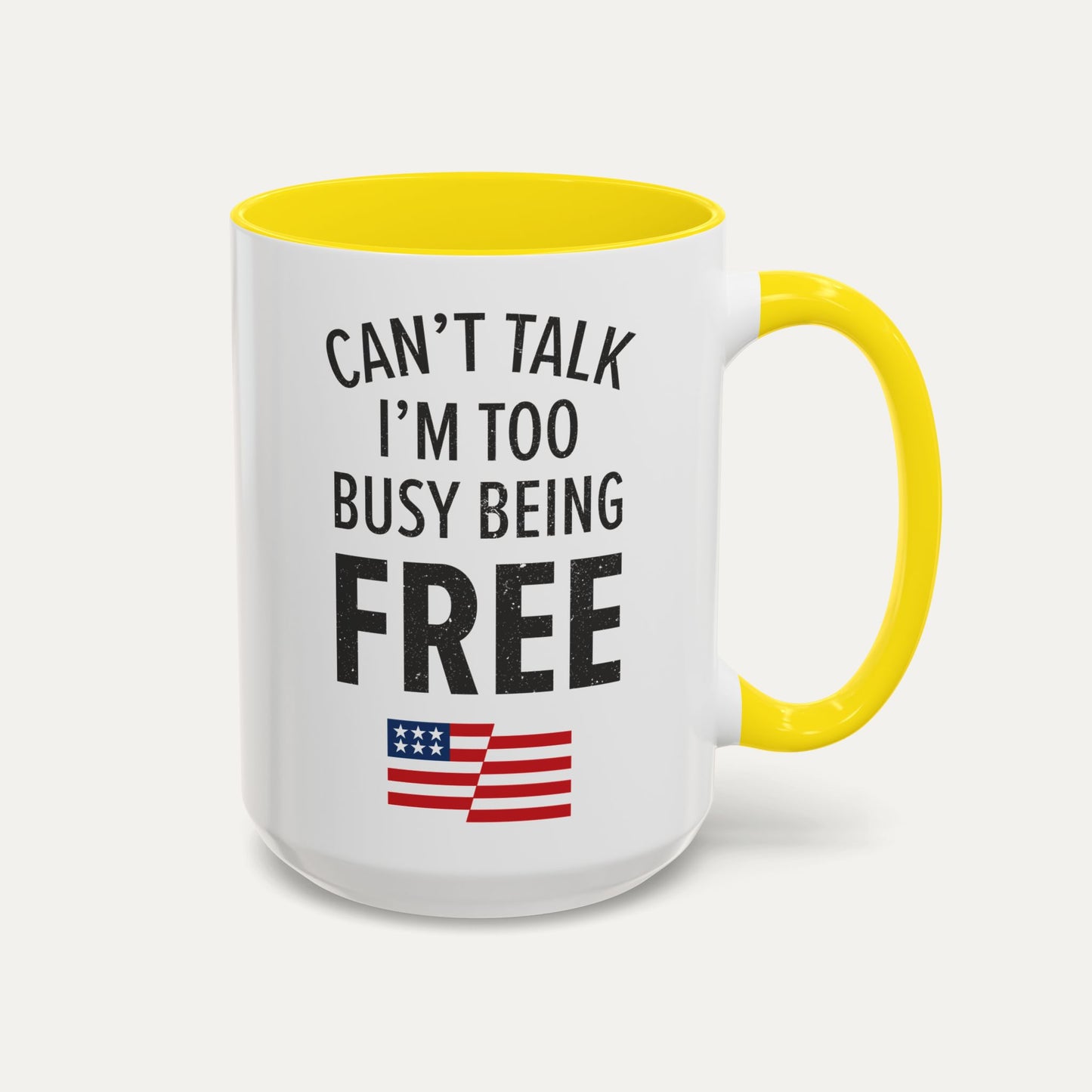 Can’t Talk 15oz Accent Mug