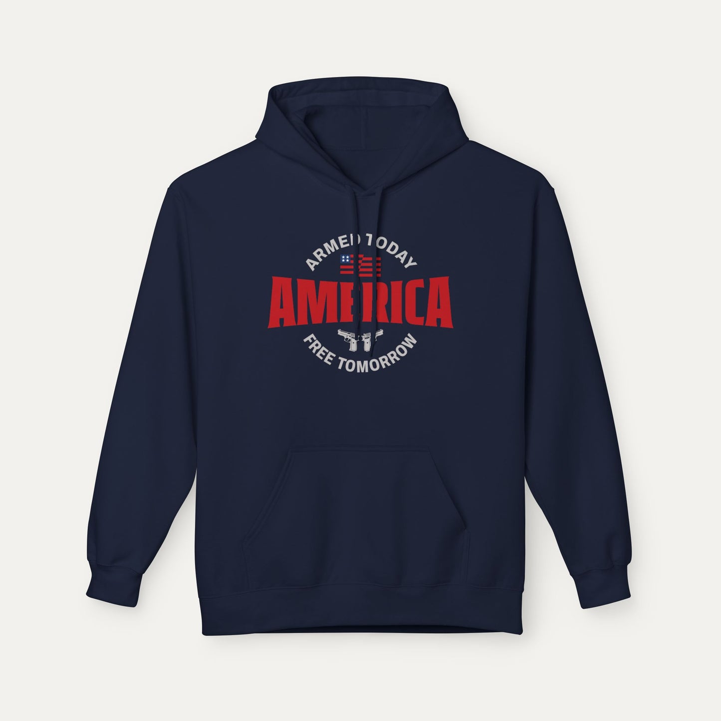 Armed Today, Free Tomorrow Fleece Unisex Hoodie