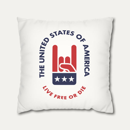 Live Free or Die Faux Suede Pillowcase