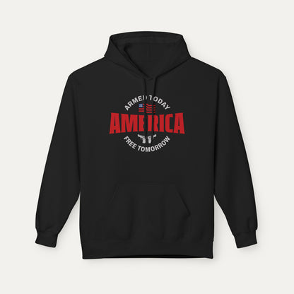 Armed Today, Free Tomorrow Fleece Unisex Hoodie