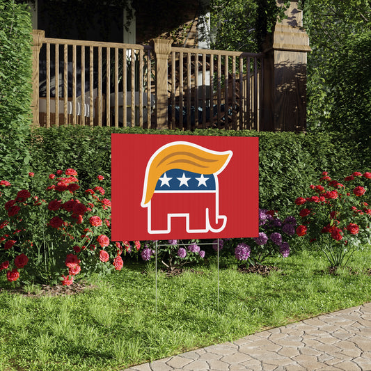Orange Man Rad Lawn Sign