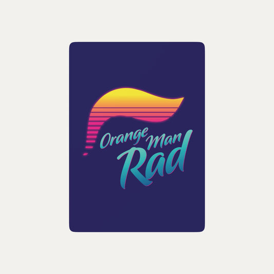 Orange Man Rad Poker Playing Cards