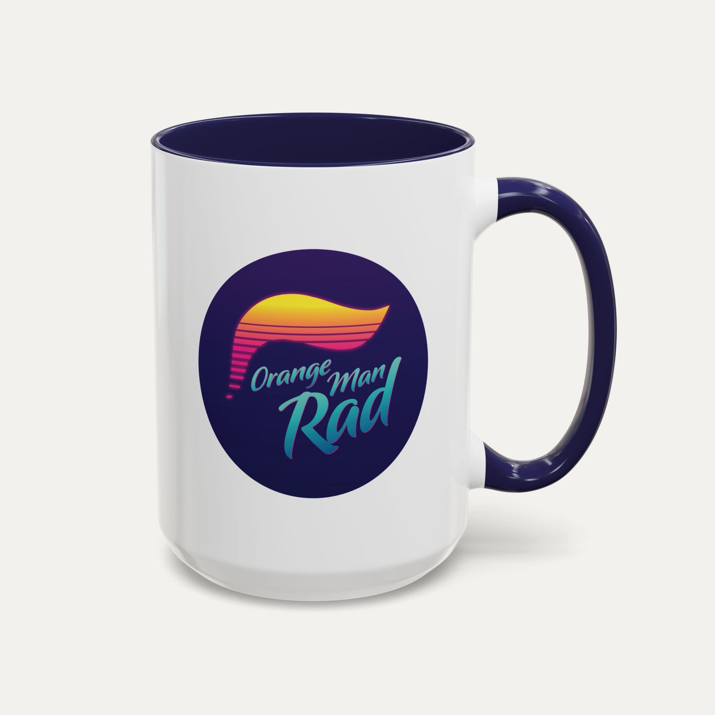 Orange Man Rad Retro 15oz Accent Mug