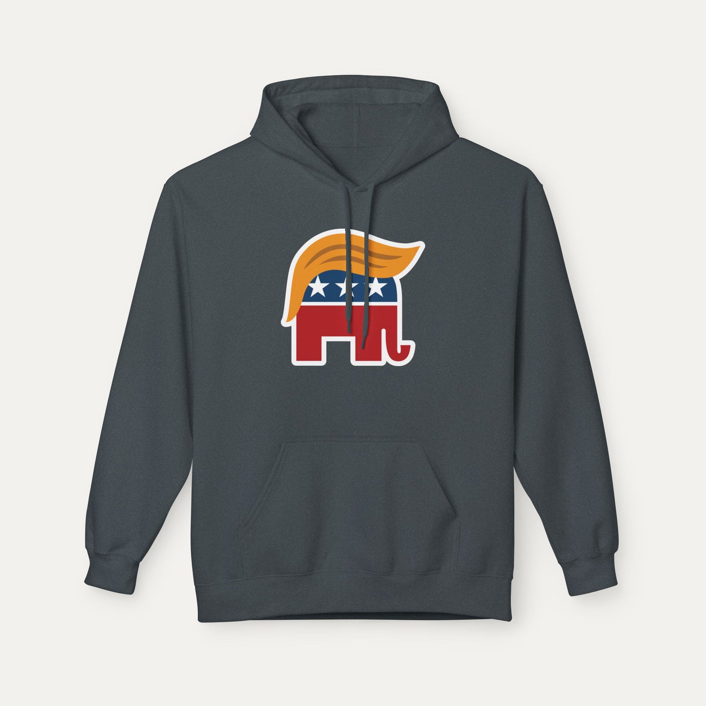 Orange Man Rad Fleece Unisex Hoodie