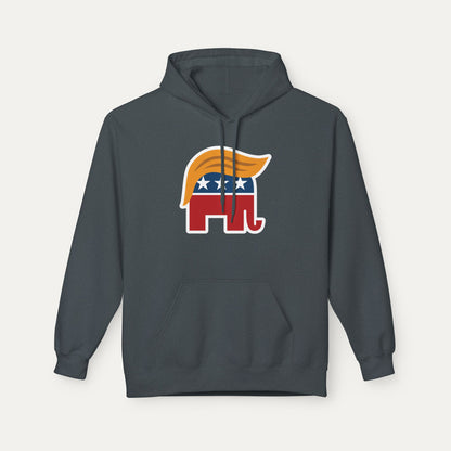 Orange Man Rad Fleece Unisex Hoodie