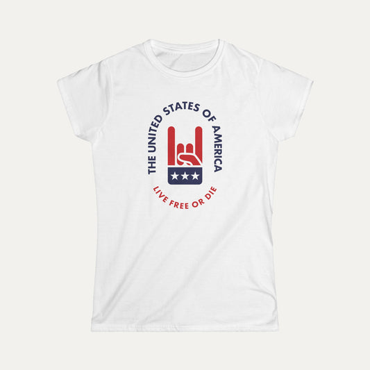 Live Free or Die Women's Softstyle Tee