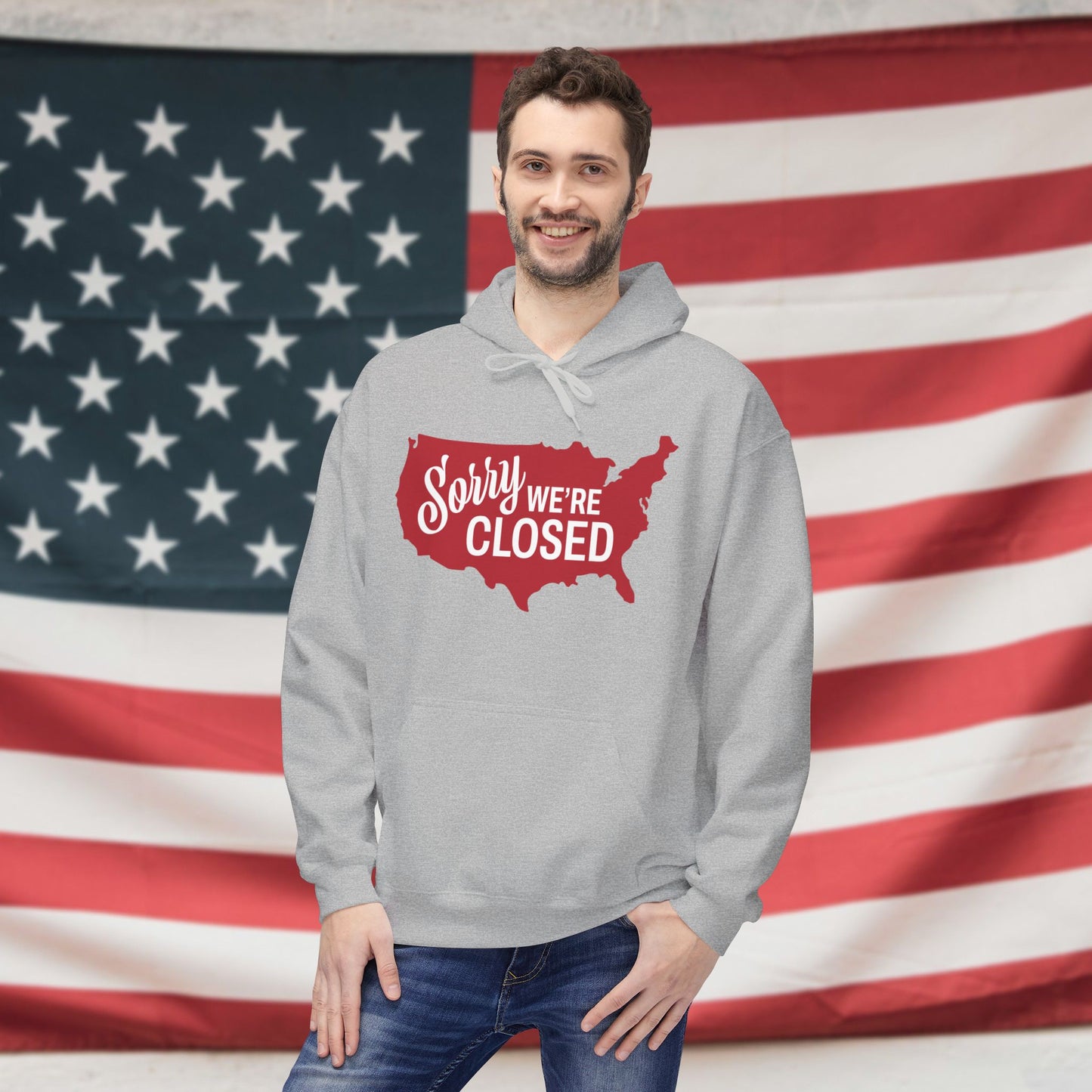 Sorry, We’re Closed Fleece Unisex Hoodie