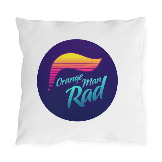 Orange Man Rad Retro Outdoor Pillows