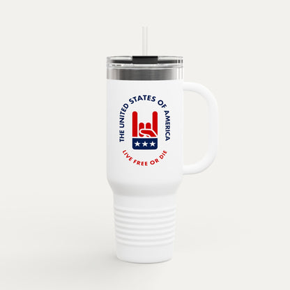 Live Free or Die Insulated 40oz Travel Mug