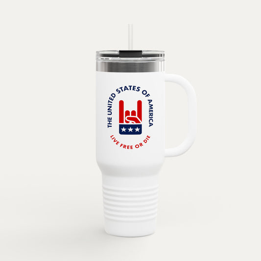 Live Free or Die Insulated 40oz Travel Mug