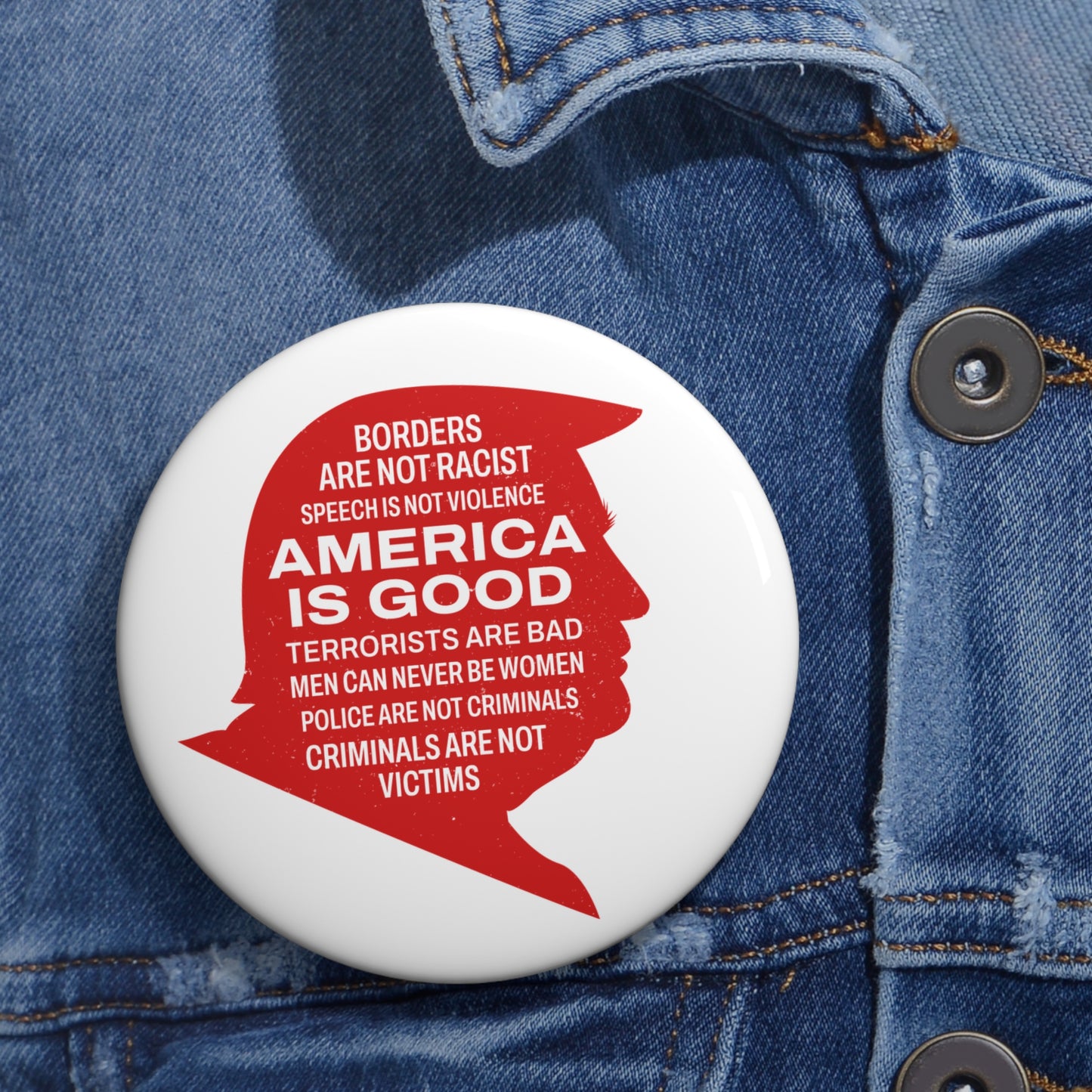 America is Good Pin Button