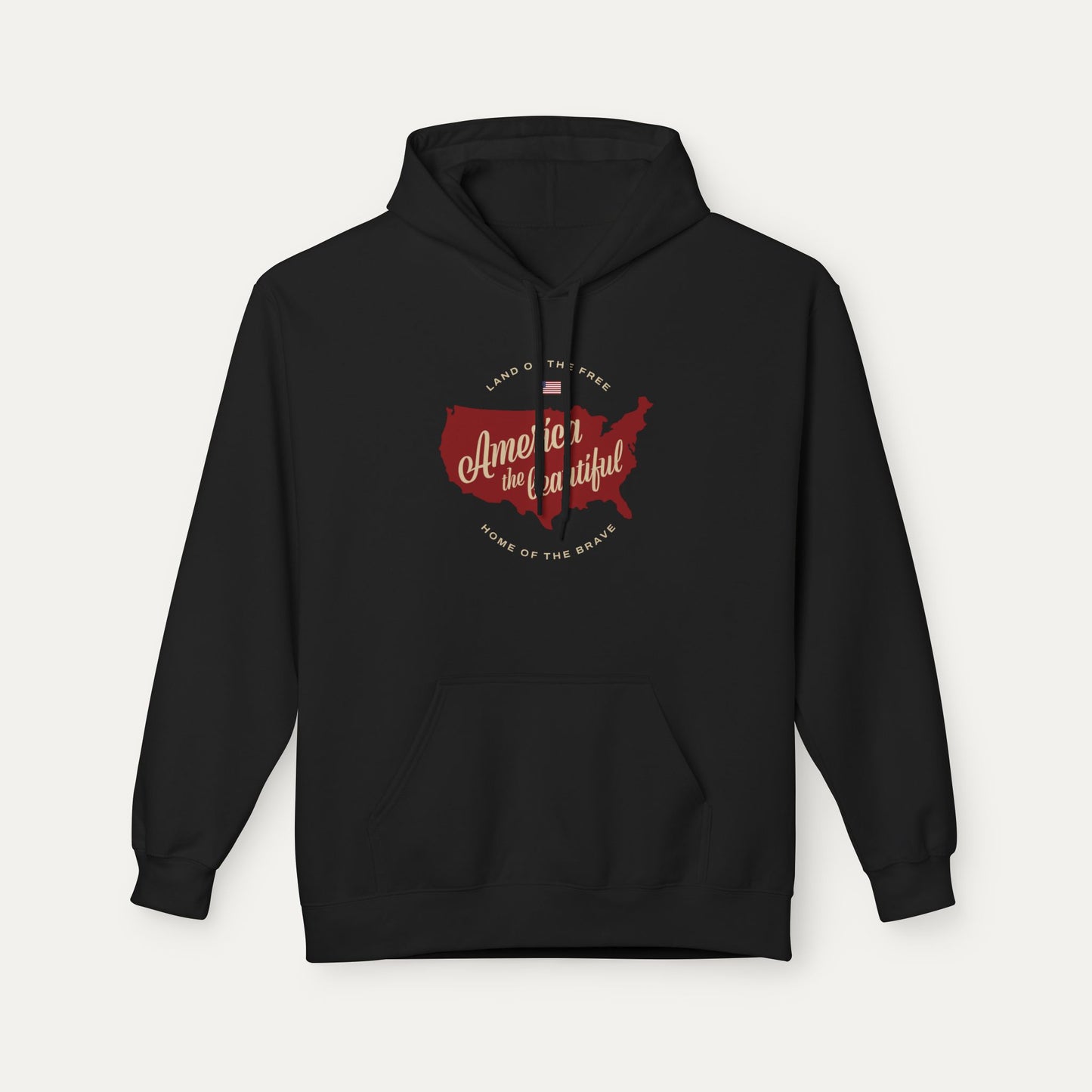America the Beautiful Fleece Unisex Hoodie