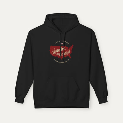 America the Beautiful Fleece Unisex Hoodie