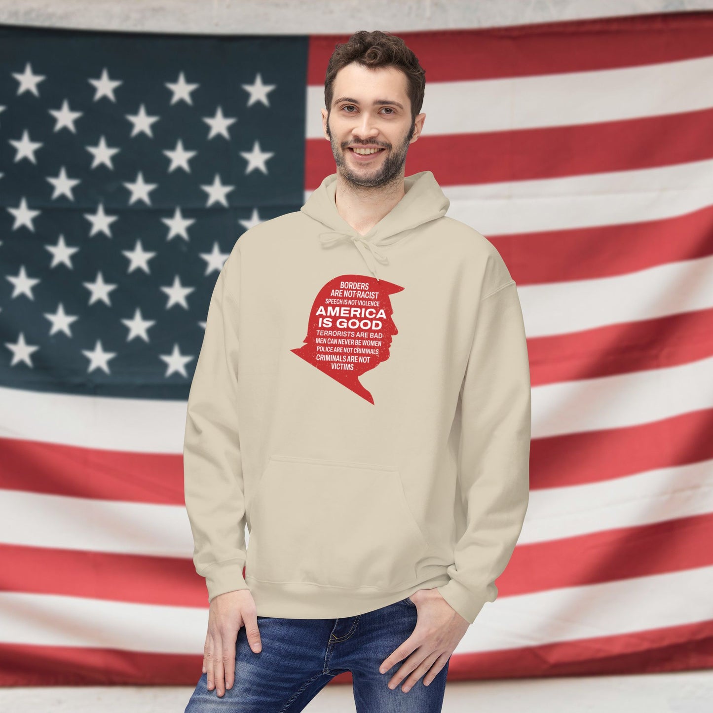 America is Good Fleece Unisex Hoodie