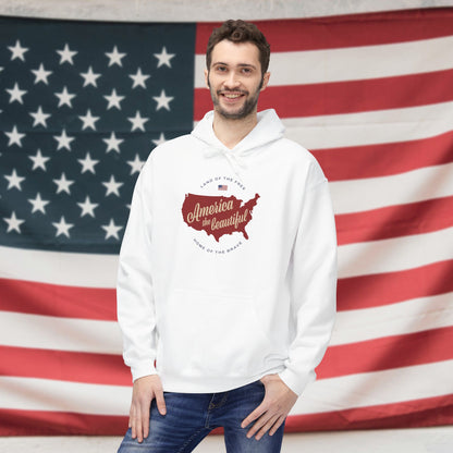 America the Beautiful Fleece Unisex Hoodie