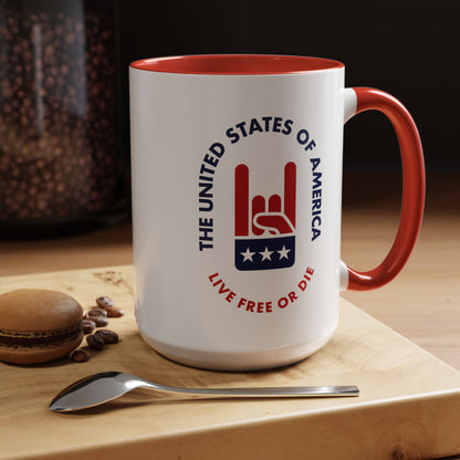 Live Free or Die 15oz Accent Mug