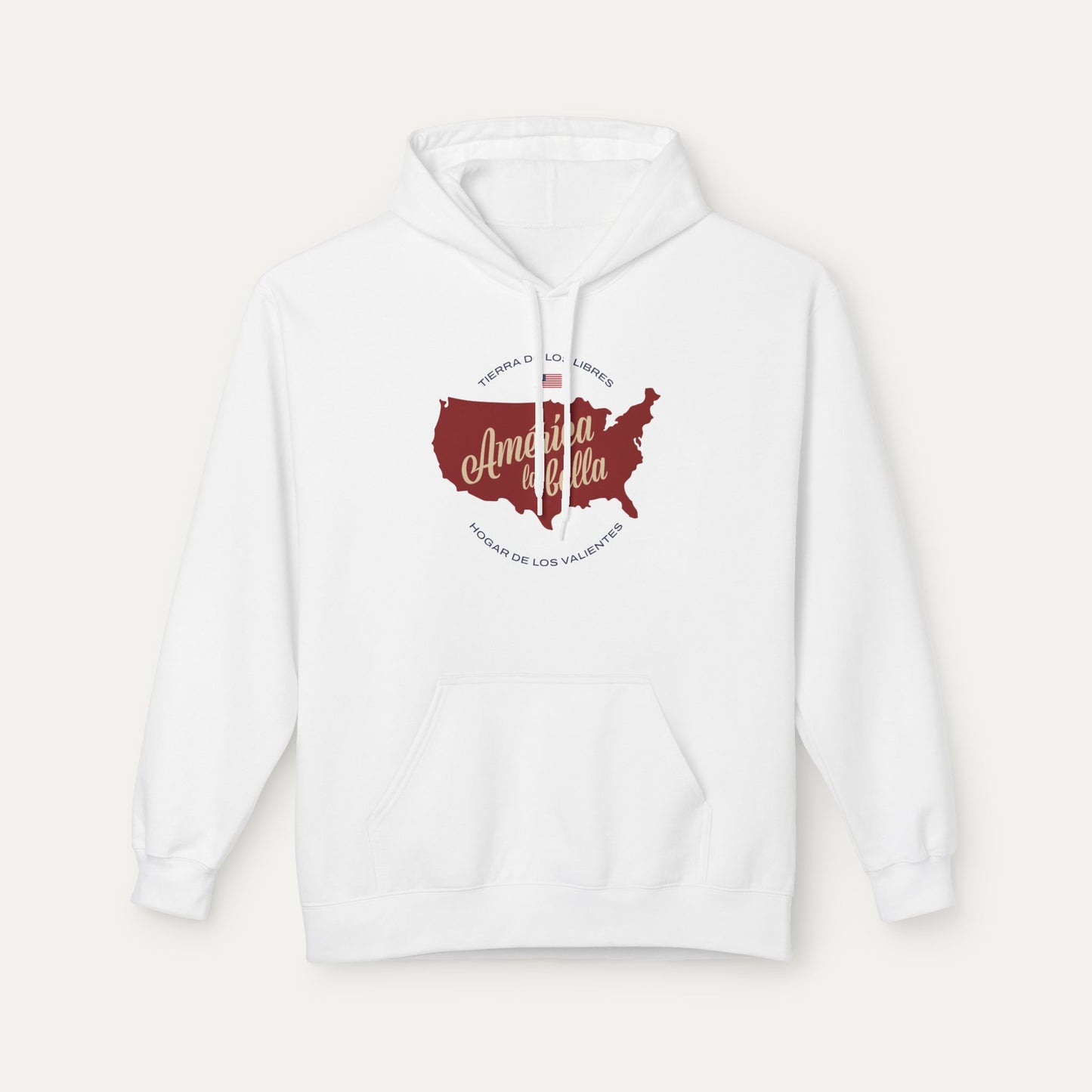 America the Beautiful Fleece Unisex Hoodie (Spanish)