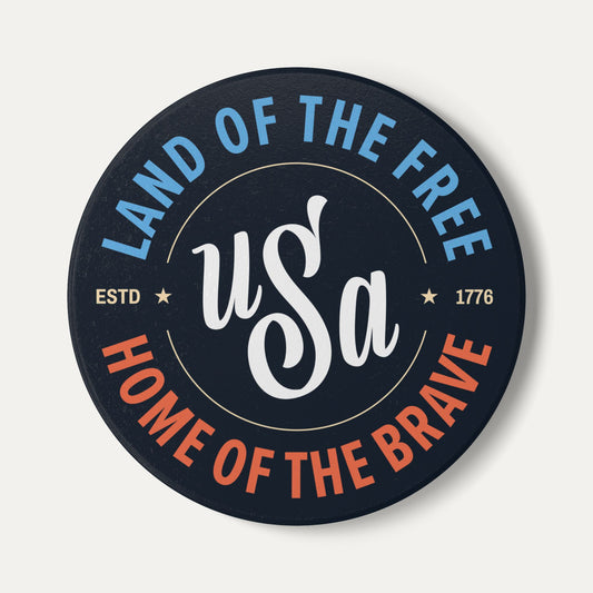Vintage USA Ceramic Coaster