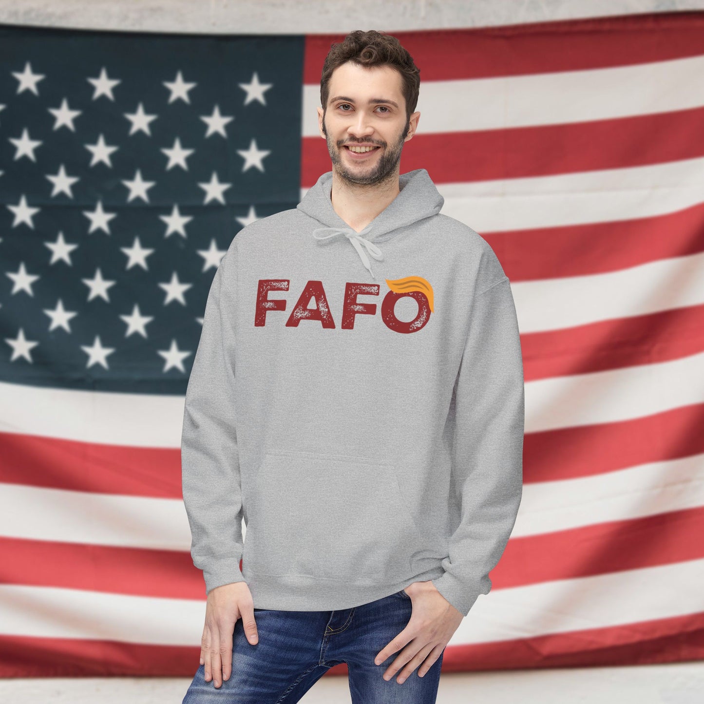 FAFO (Trump style) Fleece Unisex Hoodie
